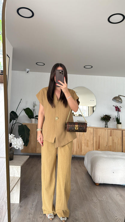 طقم شمس زيتي مصفر - KP1252