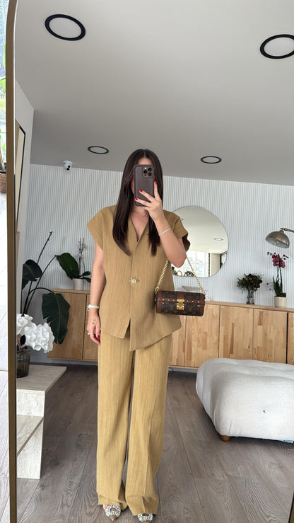 طقم شمس زيتي مصفر - KP1252