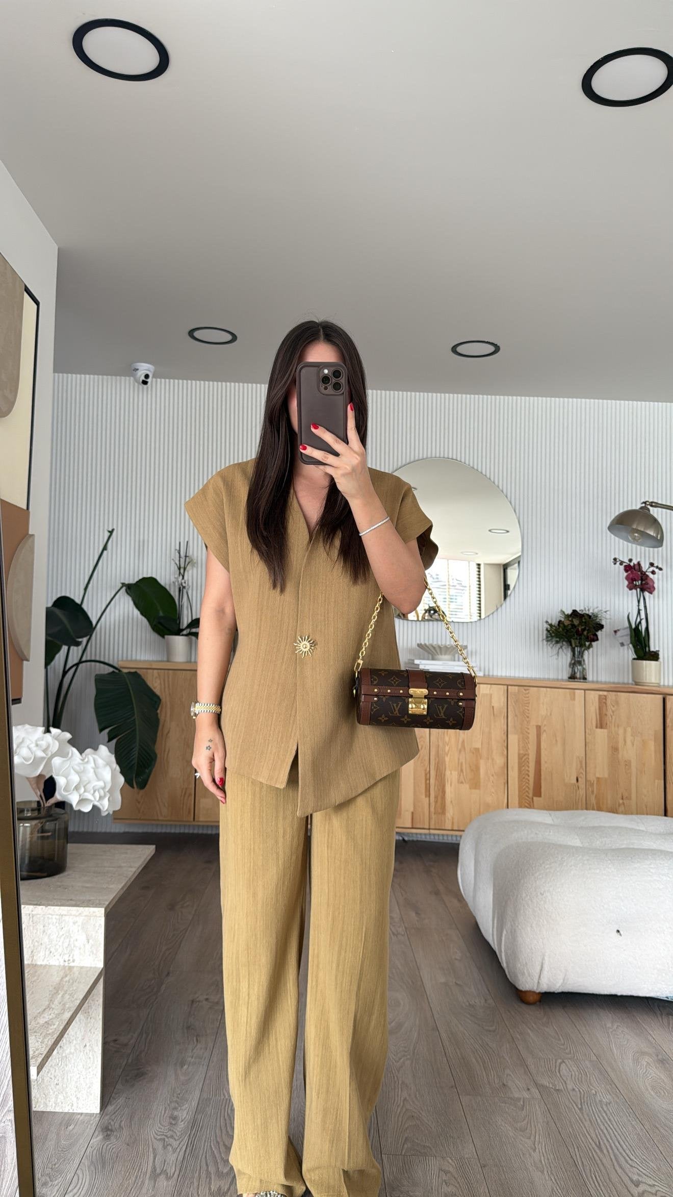 طقم شمس زيتي مصفر - KP1252