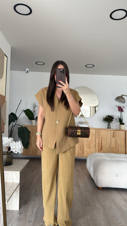 طقم شمس زيتي مصفر - KP1252