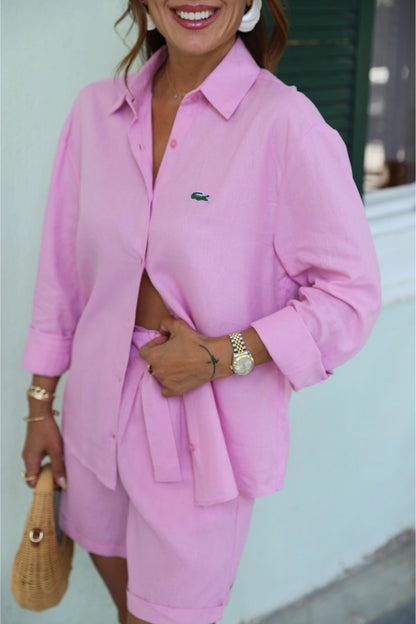 قميص لاكوست زهري - KP4210