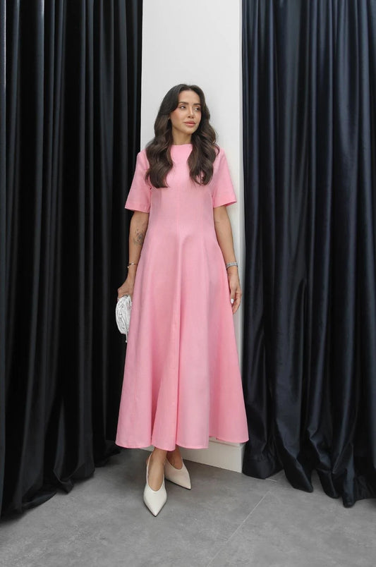 فستان زهري - KP2157