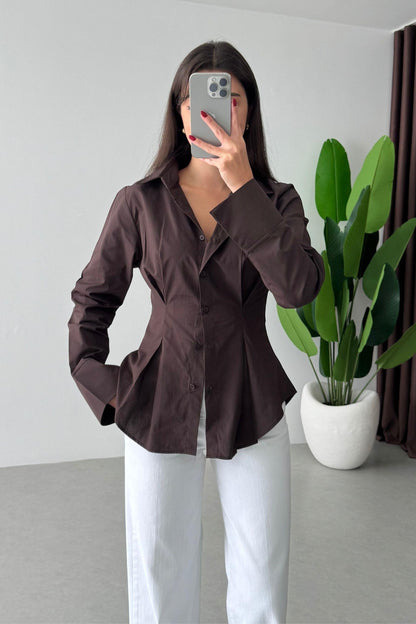 قميص بني - KP4216