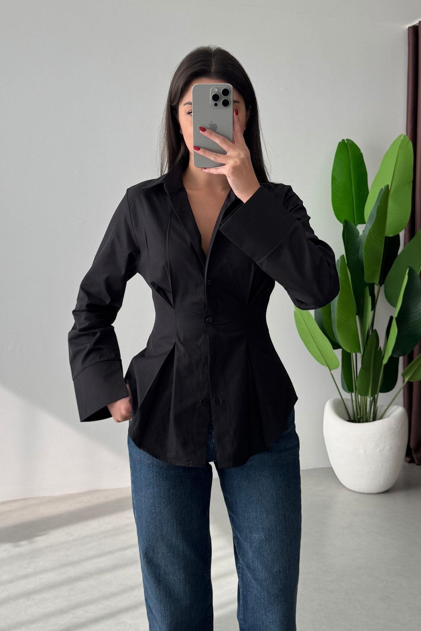 قميص اسود - KP4216