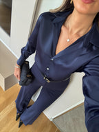 قميص كحلي - KP4424