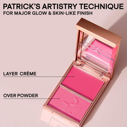 PATRICK TA Double-Take Crème & Powder Blush SHE'S A DOLL - KB