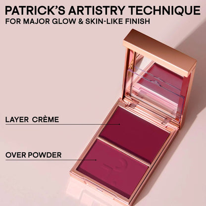PATRICK TA Double-Take Crème & Powder Blush SHE'S WANTED - KB