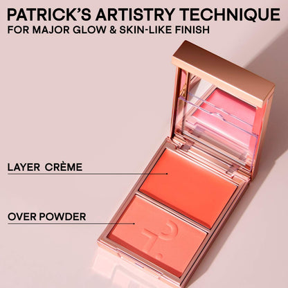 PATRICK TA Double-Take Crème & Powder Blush SHE'S THE MOMENT - KB