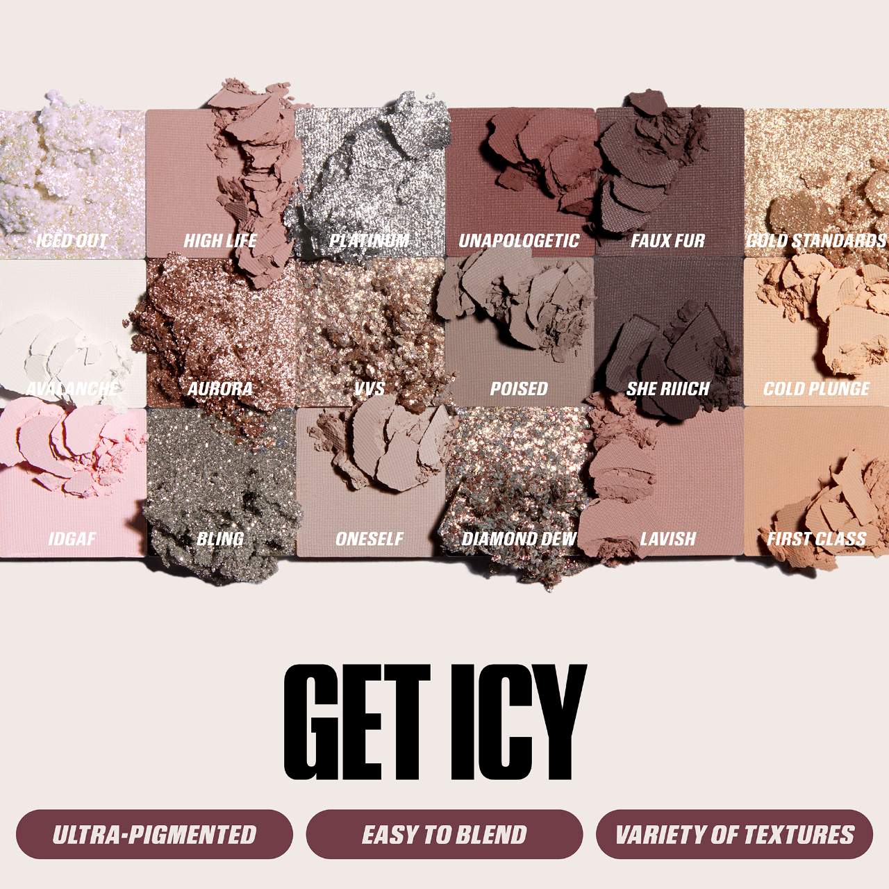 HUDA BEAUTY Icy Nude Eyeshadow Palette - KB
