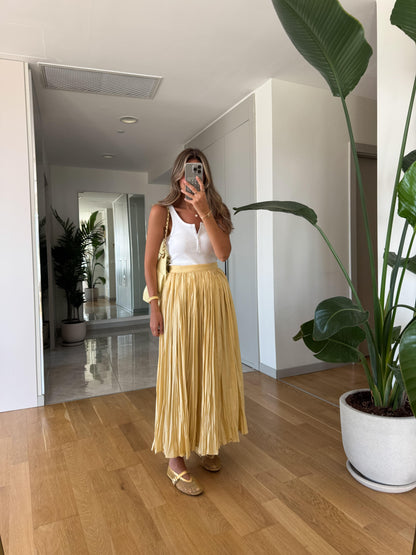 تنورة ميدي اصفر - KP6015