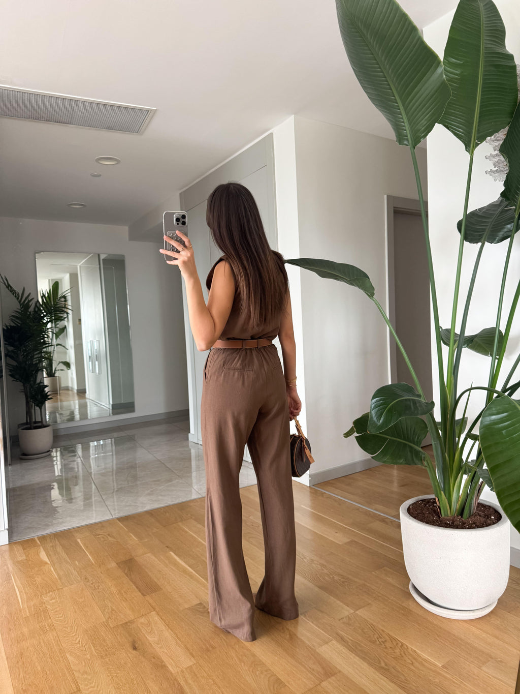 طقم بني Massimo Dutti - KP1253