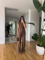 طقم بني Massimo Dutti - KP1253