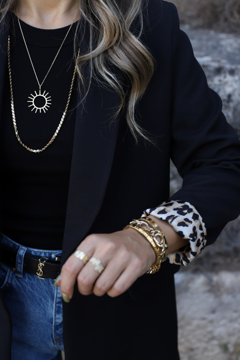 بليزر اسود نمري - KP7126