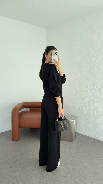 طقم لاكوست اسود - KP1383