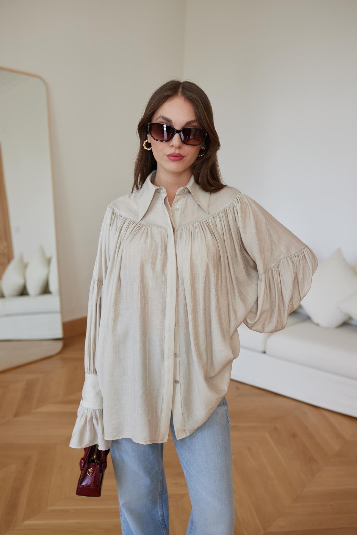 قميص بيج - KP4185