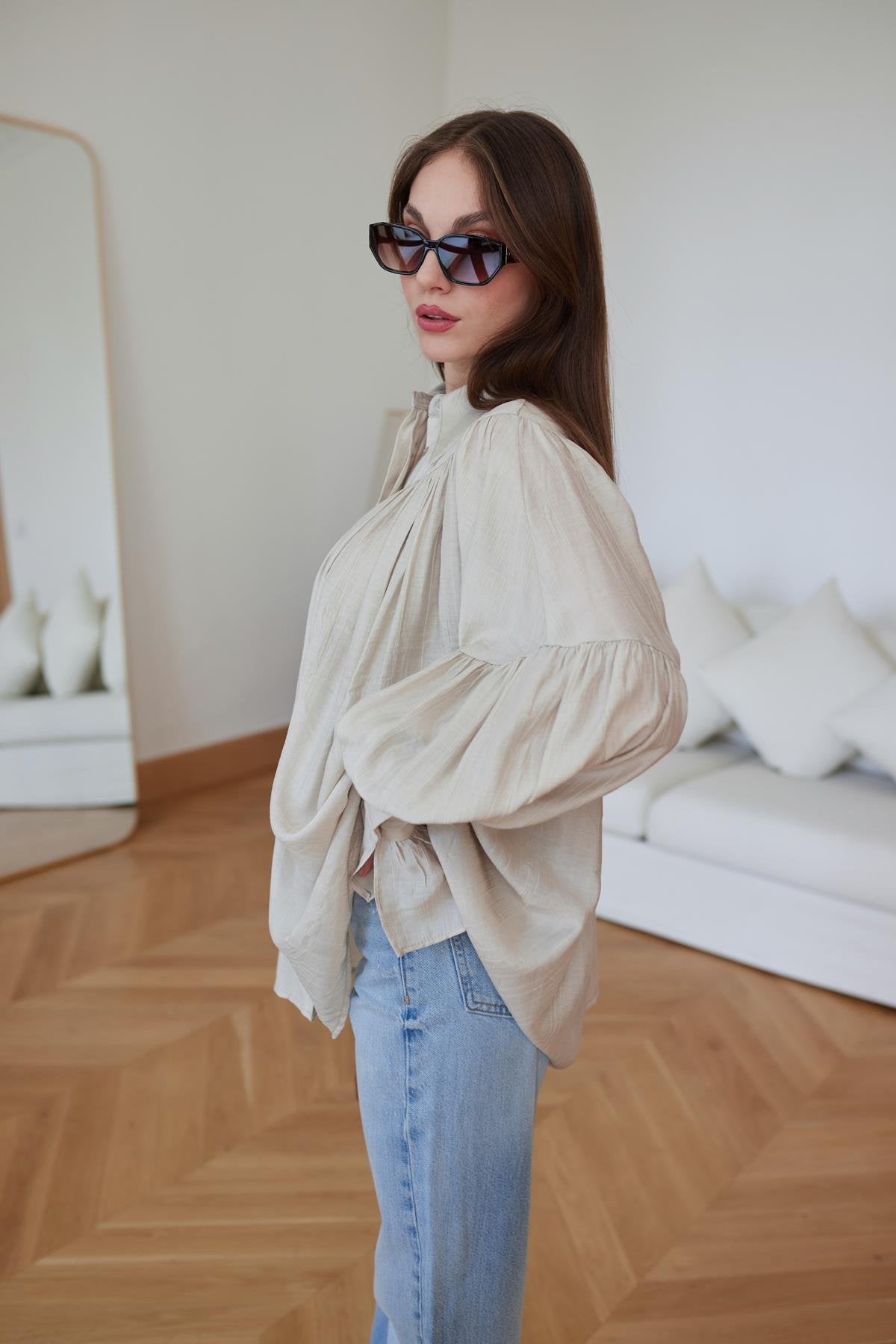 قميص بيج - KP4185