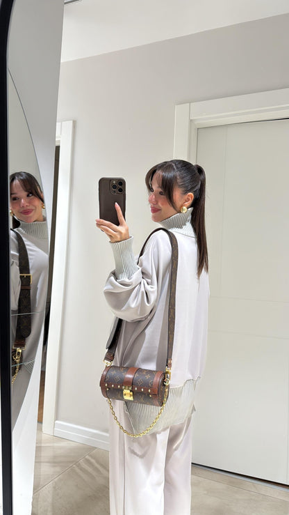 طقم قبة بيج بسحاب - KP1410