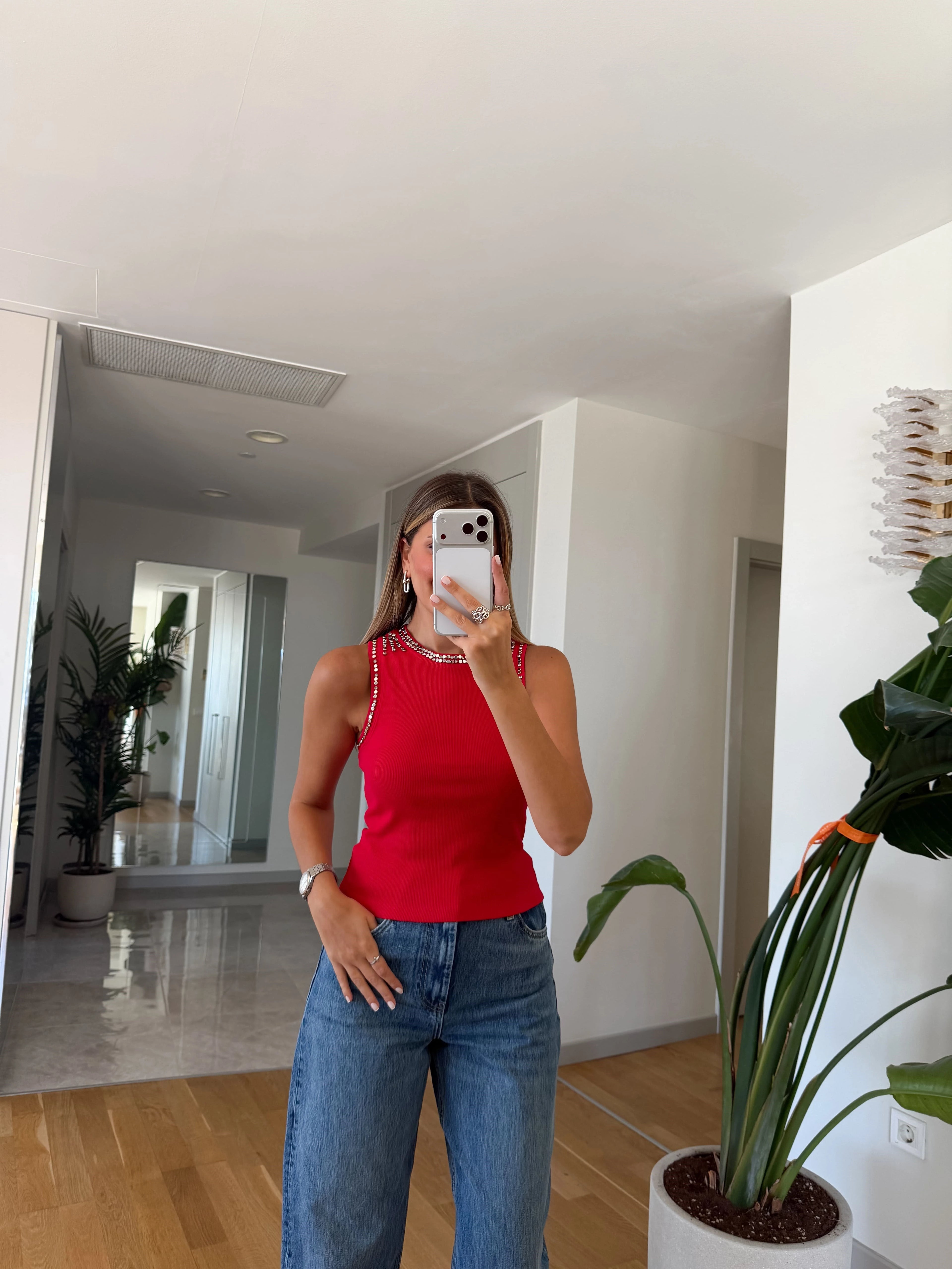 بلوزة احمر - KP4542