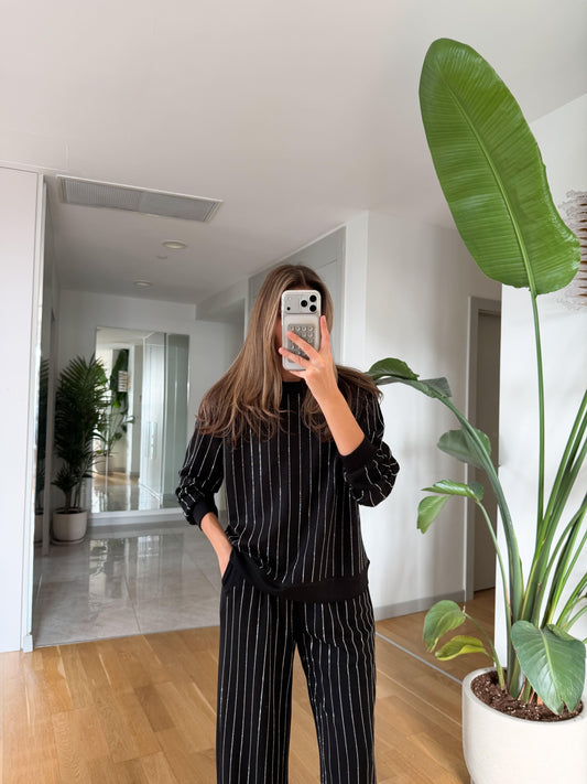 طقم تريننج اسود كرستال - KP1506