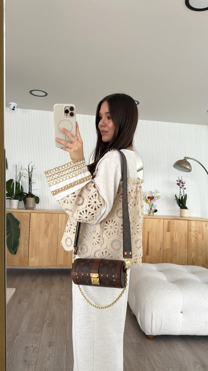 طقم صيفي بيج - KP1301