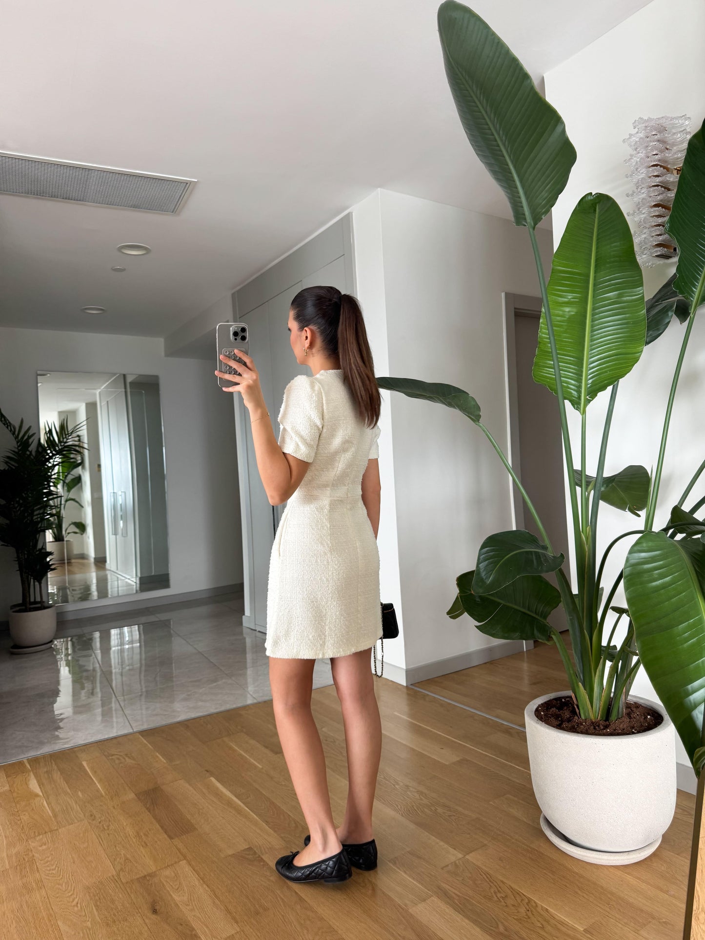 فستان ميني ابيض - KP2140