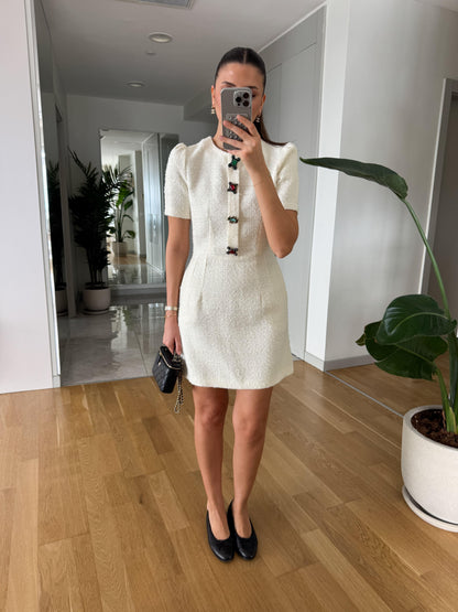 فستان ميني ابيض - KP2140