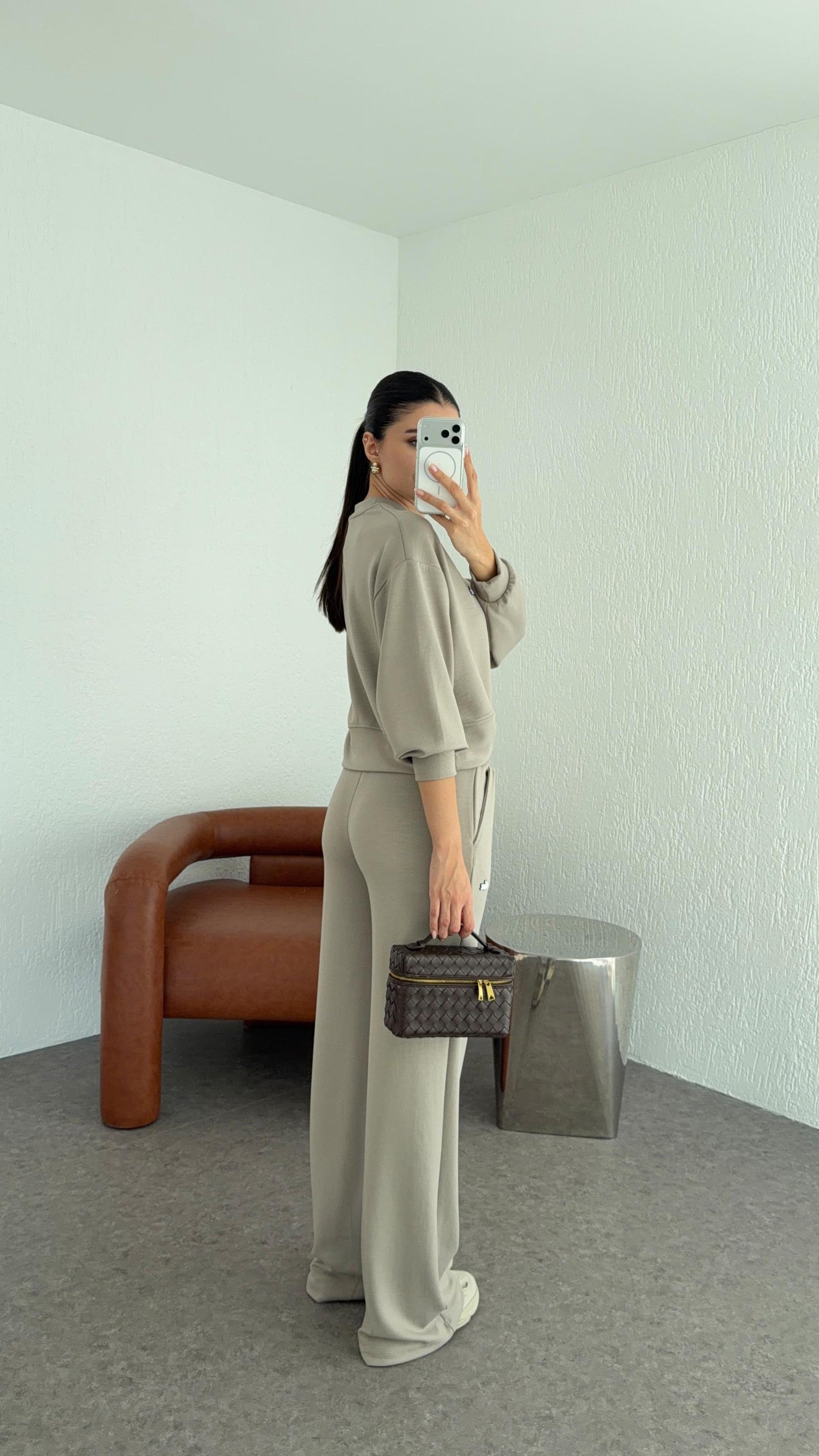 طقم لاكوست بيج غامق - KP1383