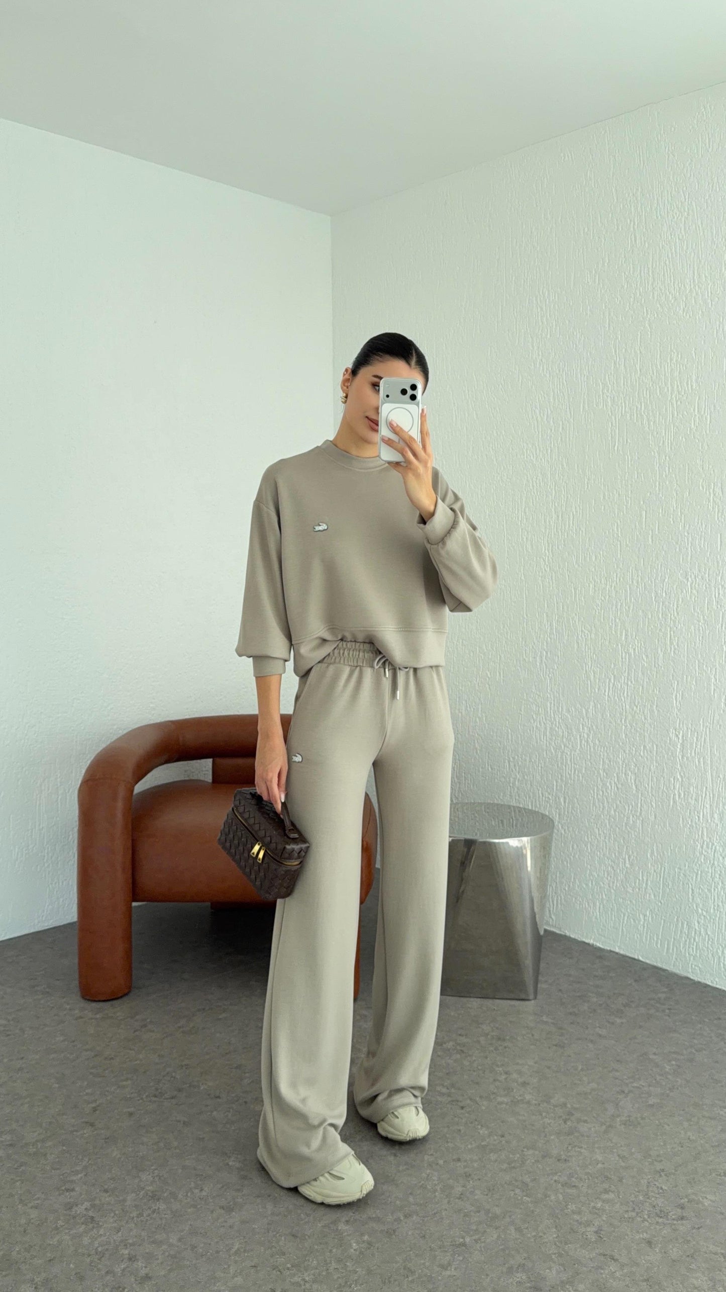 طقم لاكوست بيج غامق - KP1383