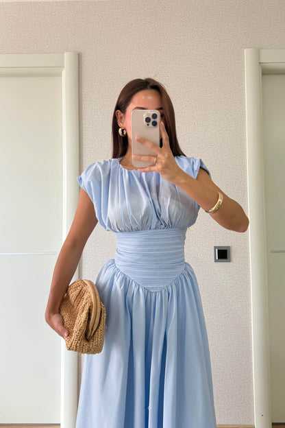 فستان ازرق - KP2177