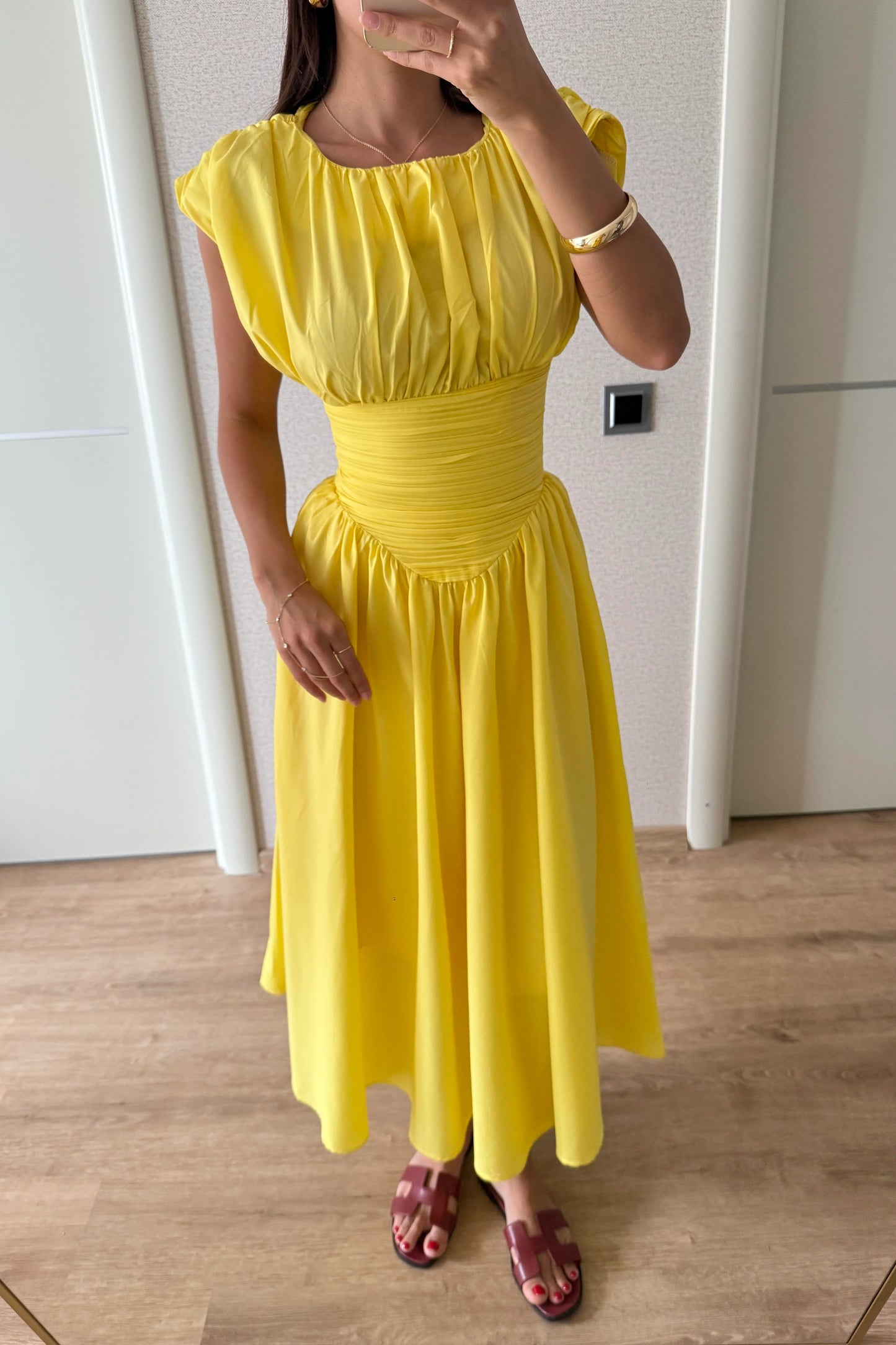 فستان اصفر - KP2177