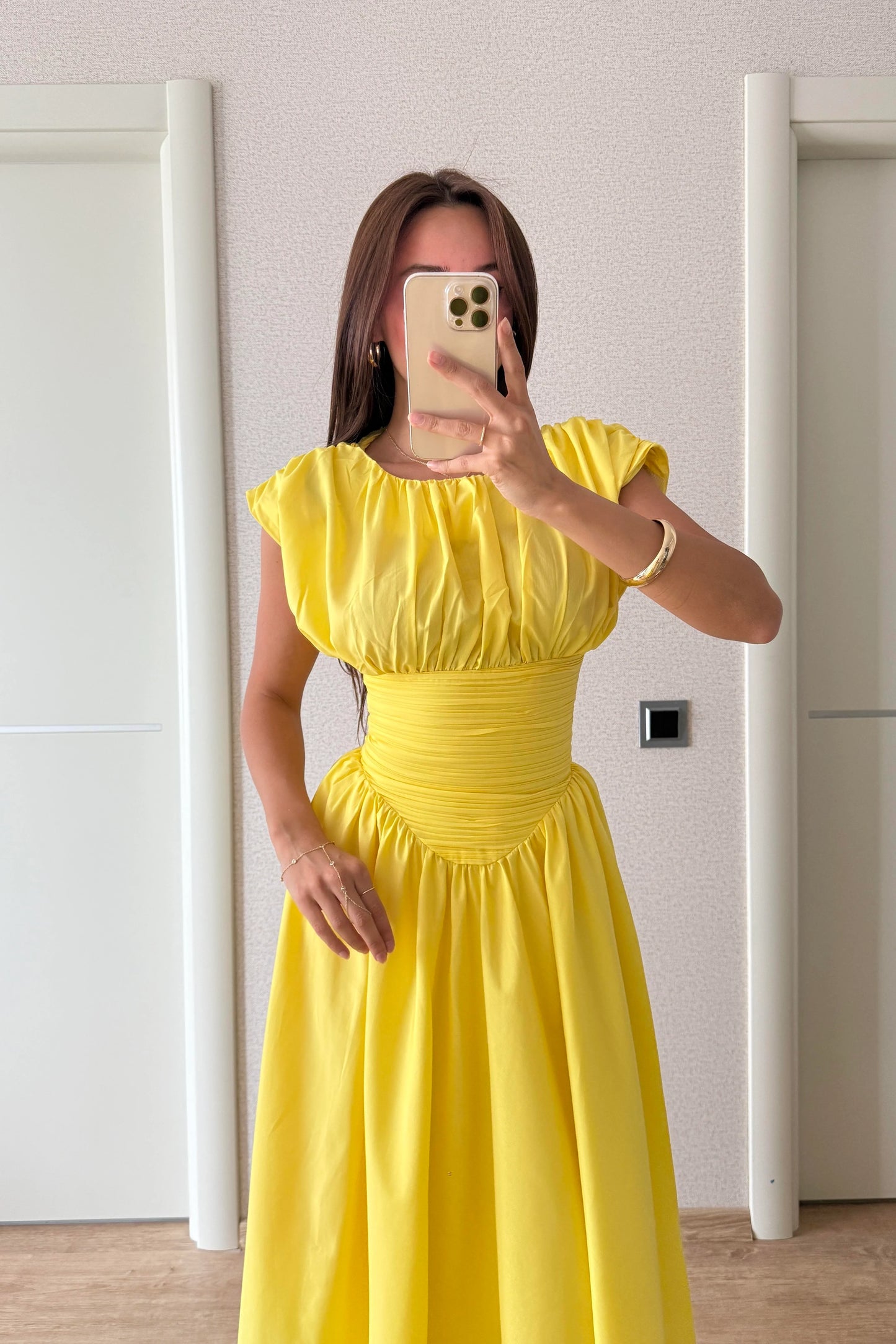 فستان اصفر - KP2177