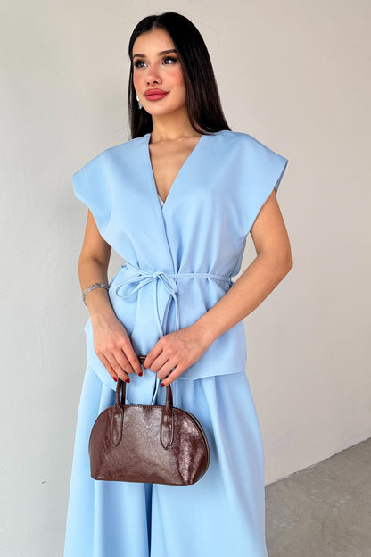 طقم كيمونو ازرق - KP1190