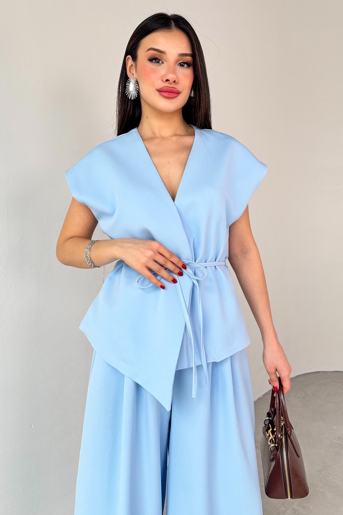 طقم كيمونو ازرق - KP1190