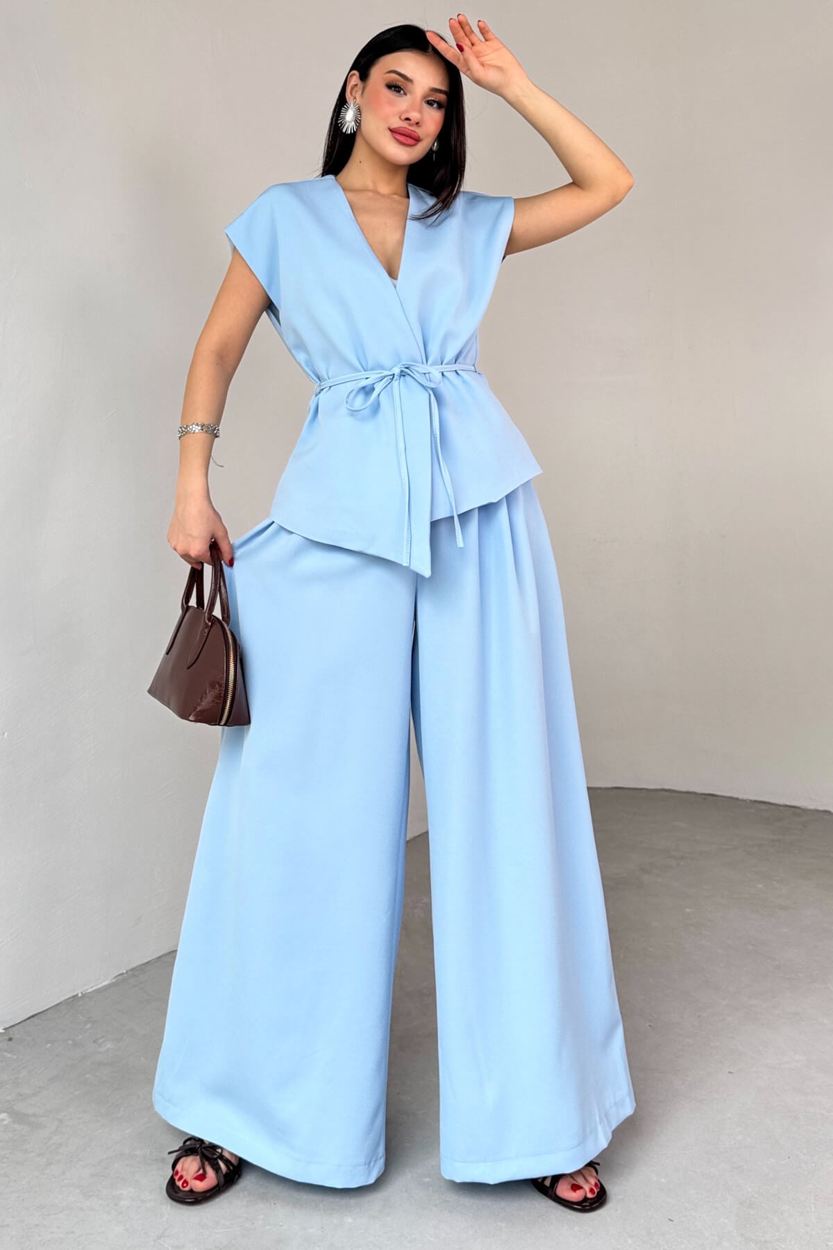 طقم كيمونو ازرق - KP1190