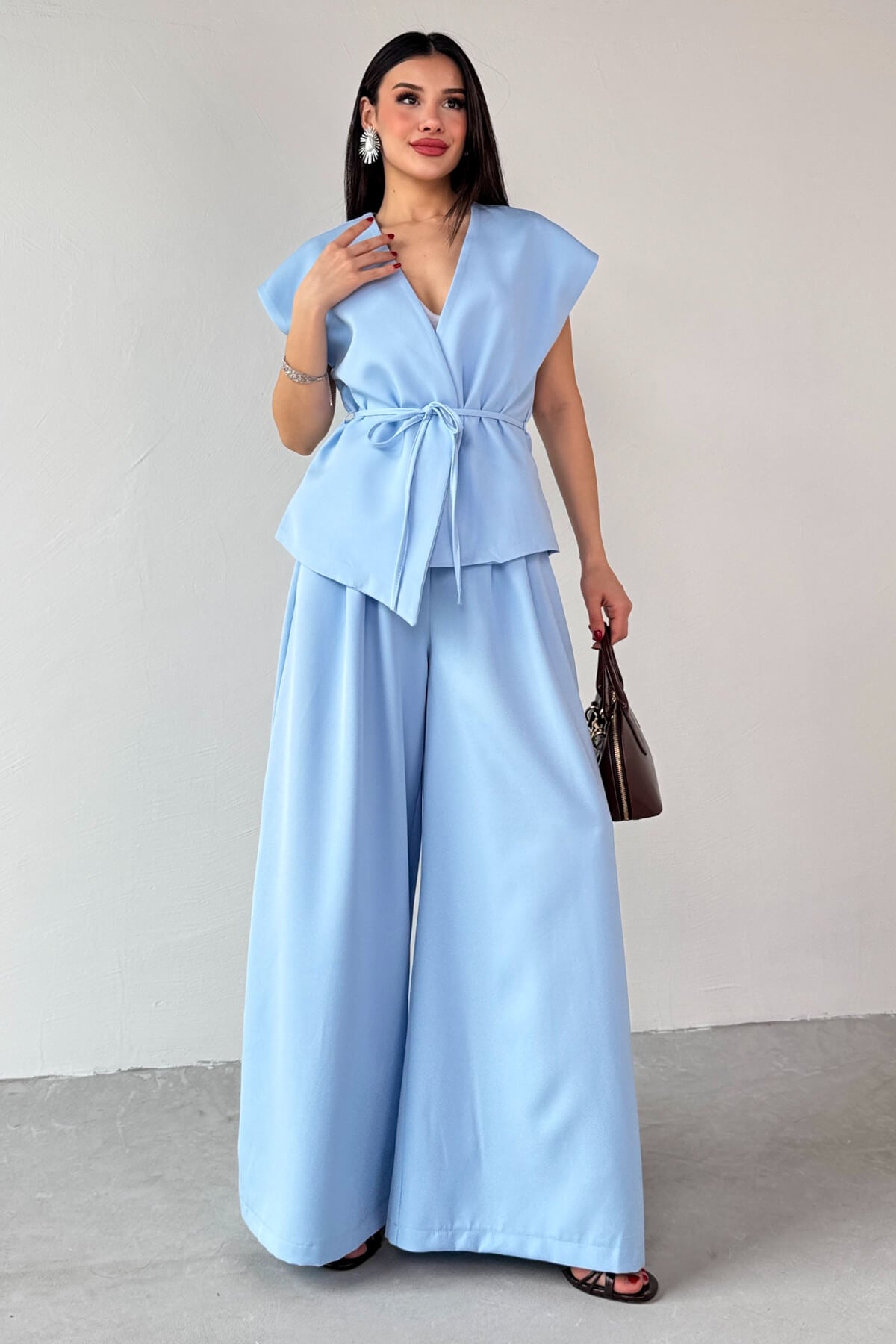 طقم كيمونو ازرق - KP1190