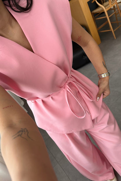 طقم كيمونو زهري - KP1190