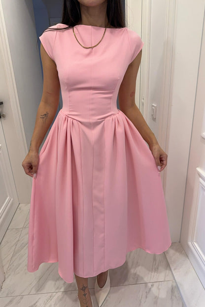 فستان زهري - KP2188