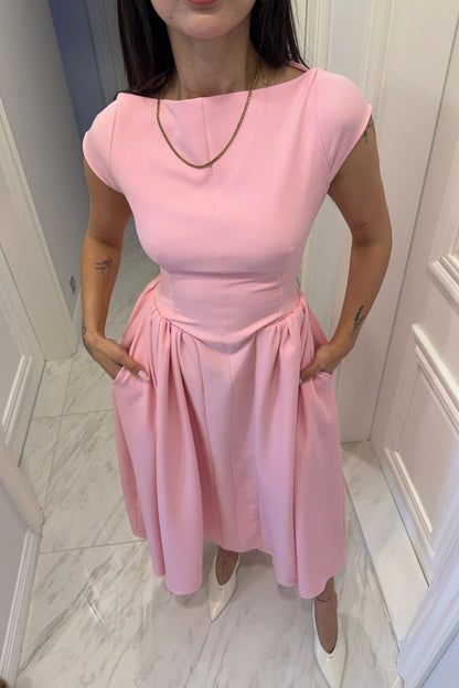 فستان زهري - KP2188