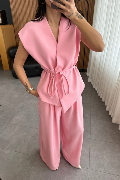 طقم كيمونو زهري - KP1190