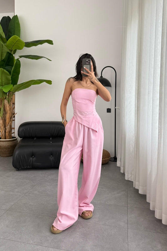 طقم صيفي زهري - KP1267