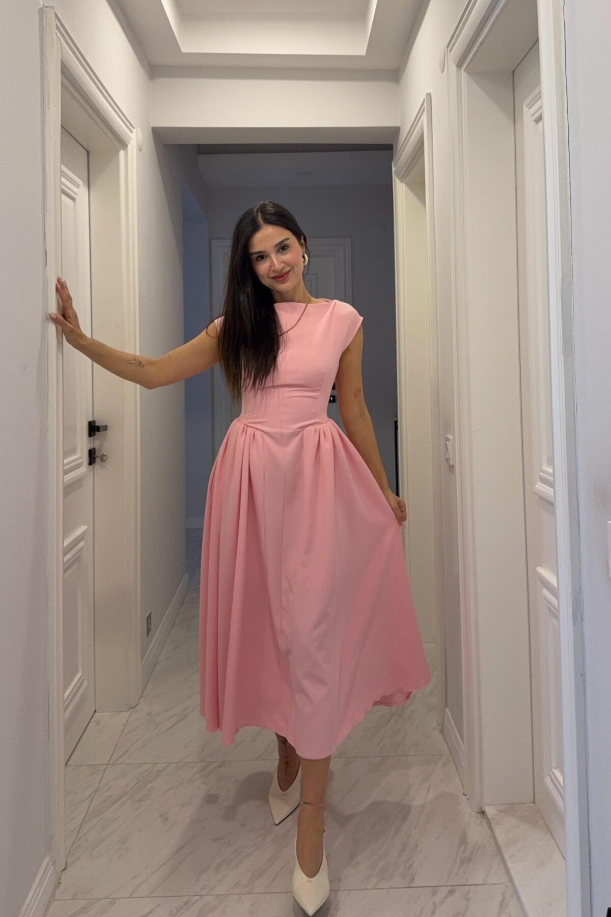 فستان زهري - KP2188