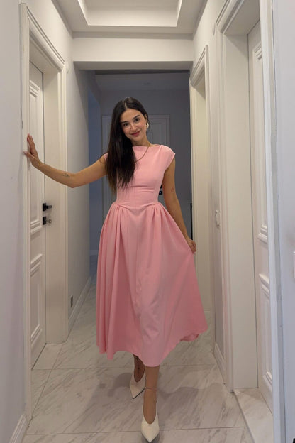 فستان زهري - KP2188