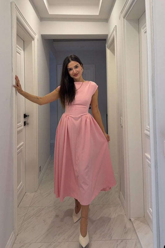 فستان زهري - KP2188