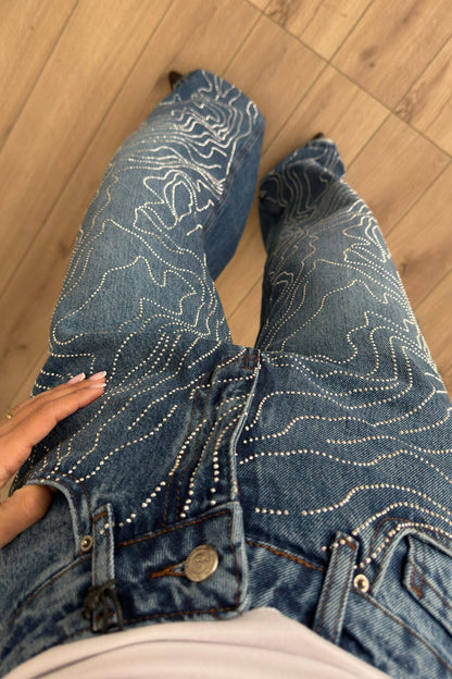 بنطلون جينز خرز - KP5087