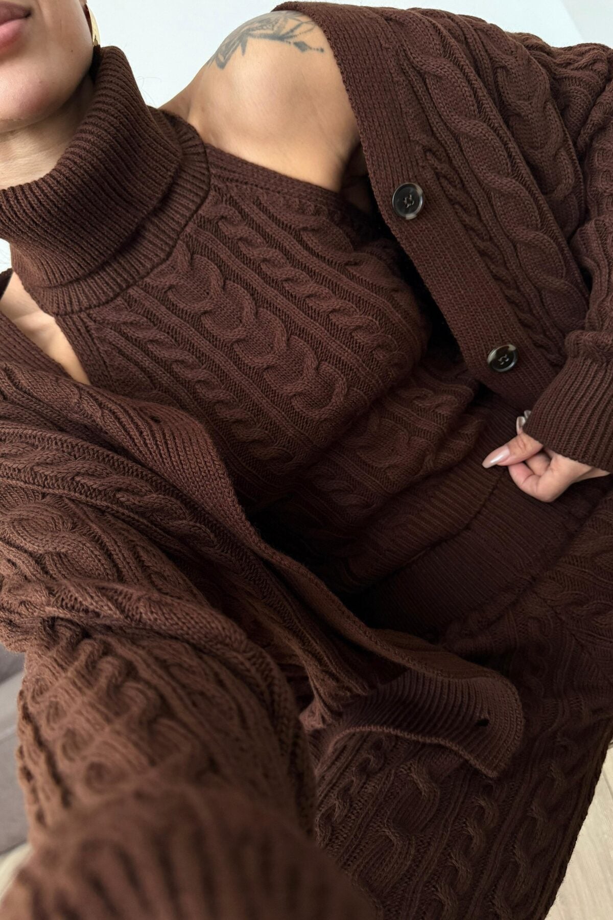 طقم 3 قطع مجدل بني - KP1484