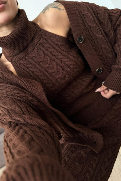 طقم 3 قطع مجدل بني - KP1484