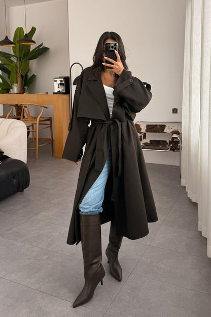 جكيت ترنش بني - KP7076