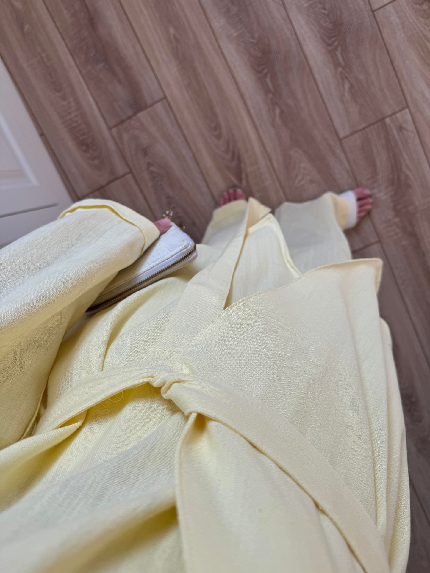 طقم كيمونو مع بنطلون اصفر - KP1285