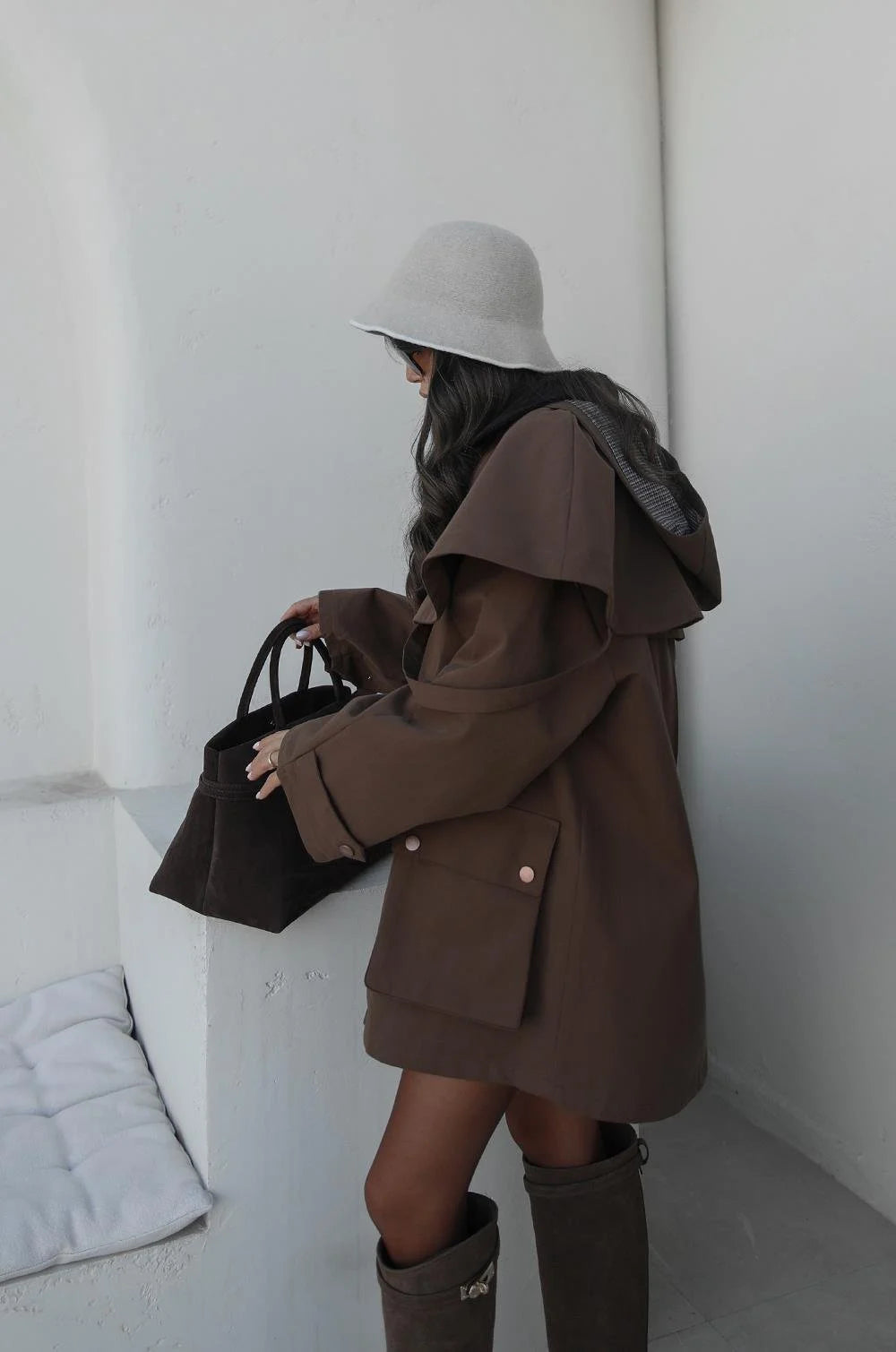 جكيت ترنش بني - KP7151