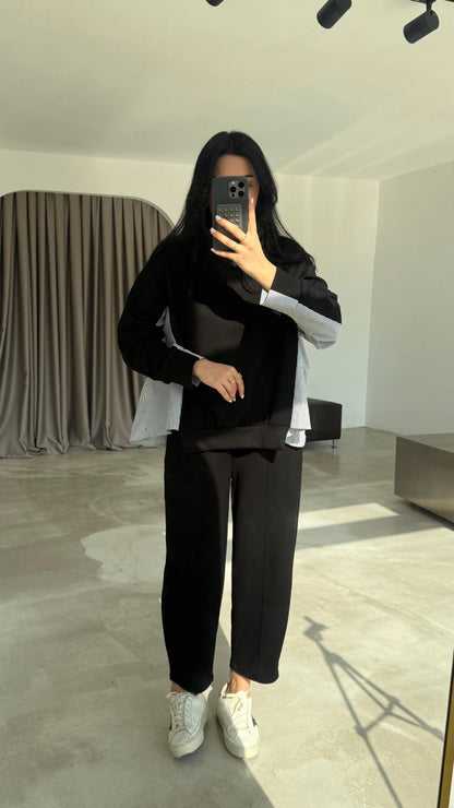 طقم عملي اسود - KP1444